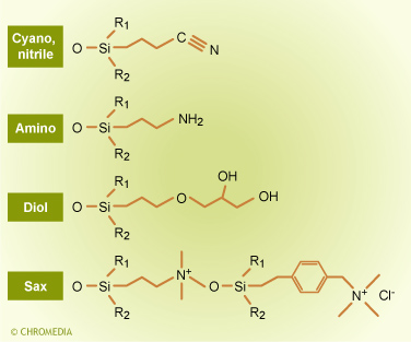 Polar bonded phases