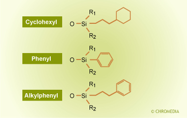Non-polar bonded phases